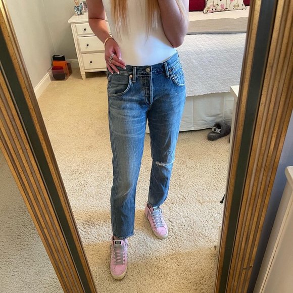 CITIZENS OF HUMANITY PREMIUM VINTAGE BOYFRIEND JEANS - Picture 4 of 10